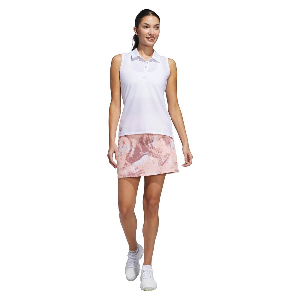 adidas Ultimate365 Skort Women's XS Powder Coral Geometric Golf Performance - Picture 5 of 10